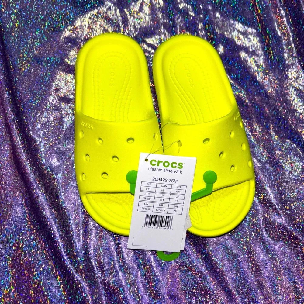 Kids Citrus Croc Slides